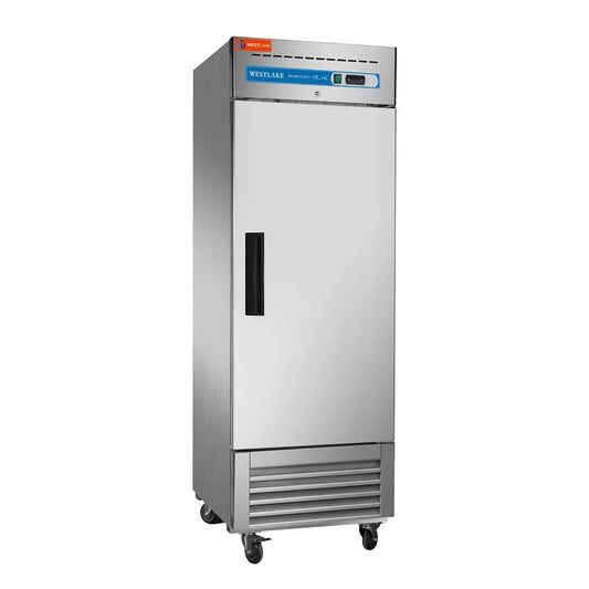 WESTLAKE Commercial Refrigerator 27" 1-Door 23 Cu.ft Stainless Steel | R290 NSF Energy Star Reach-In for Restaurant
