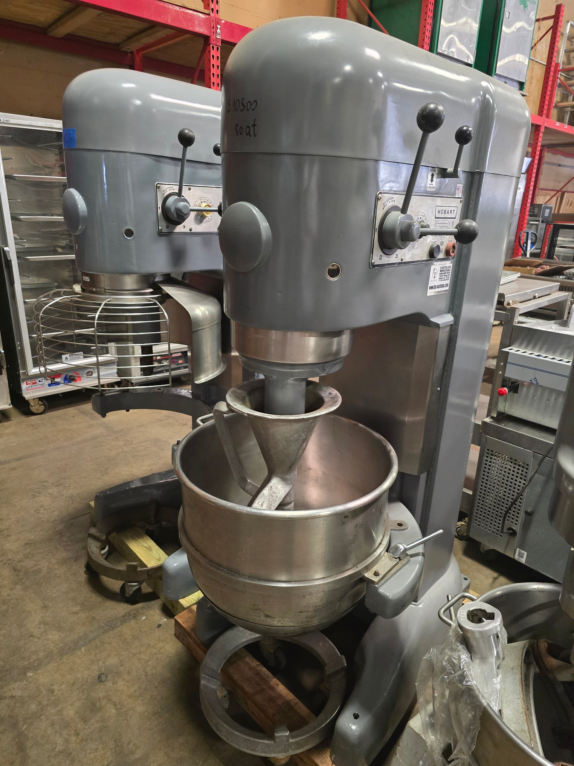 Hobart M802 80 Quart Commercial Dough Mixer, 3 Phase