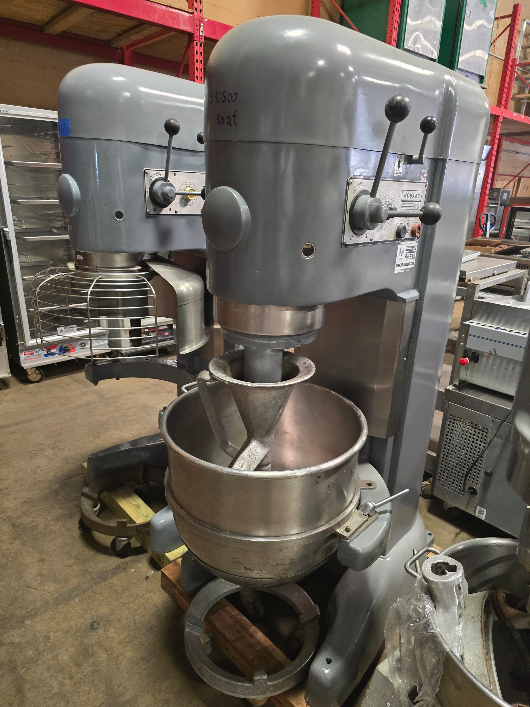 Hobart M802 80 Quart Commercial Dough Mixer, 3 Phase