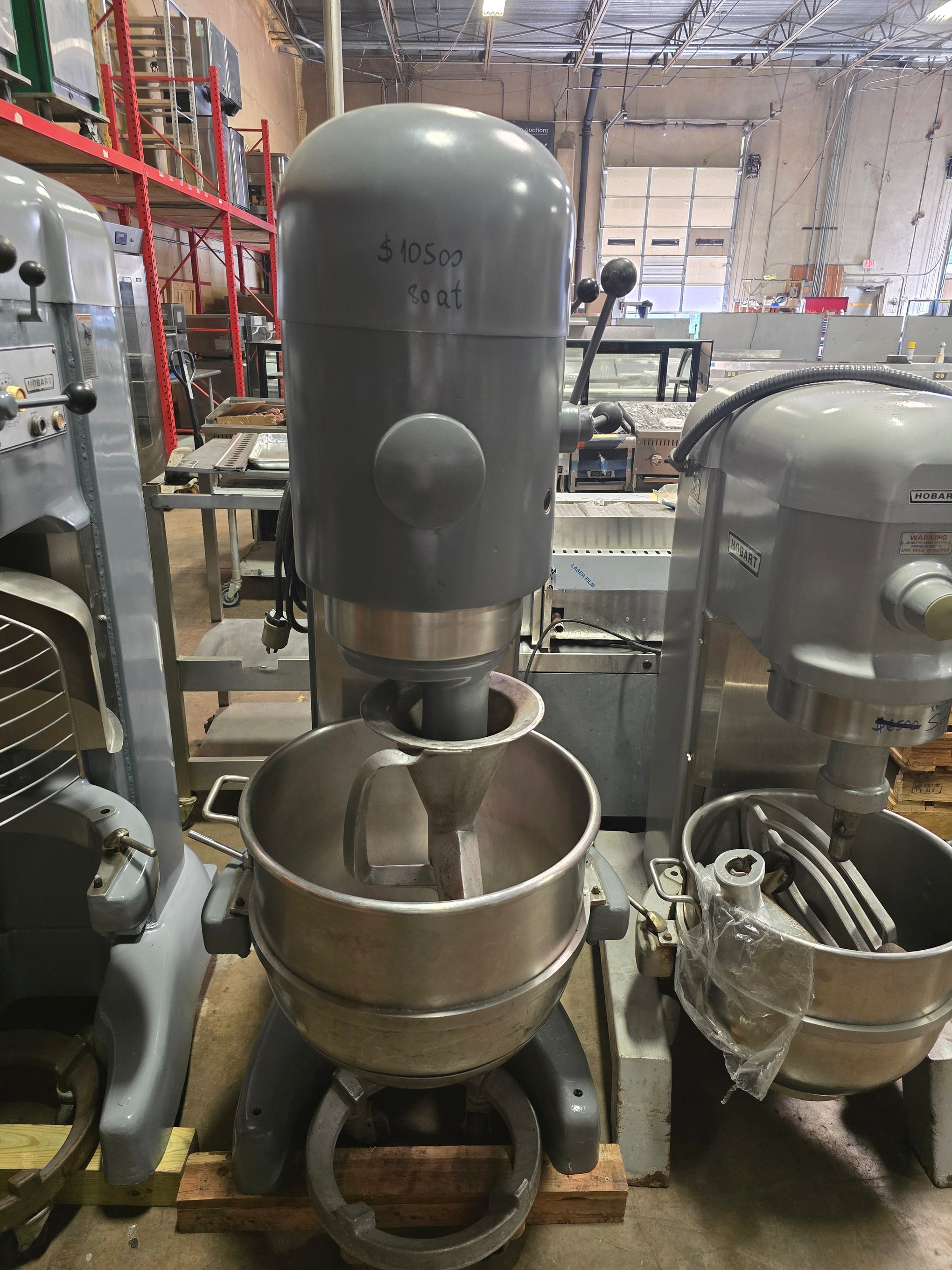 Hobart M802 80 Quart Commercial Dough Mixer, 3 Phase