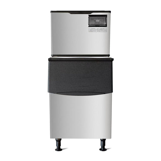 WESTLAKE Commercial Ice Machine 500 lb. Air Cooled Cube Ice Maker with 440 lb. Bin | SK-529 ETL Certified for Restaurant