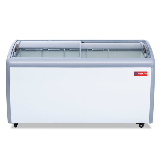 WESTLAKE Commercial Ice Cream Display Freezer 60" 16 Cu.ft | ETL Listed 2-in-1 Sliding Glass Door for Store Supermarket