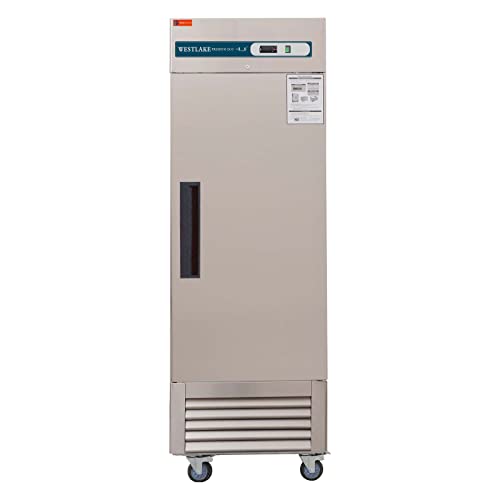 WESTLAKE Commercial Freezer, 27''W Upright Reach-in 1 Solid Door Upright Freezer for Restaurant, Bar, Shop, etc 23 Cu.ft