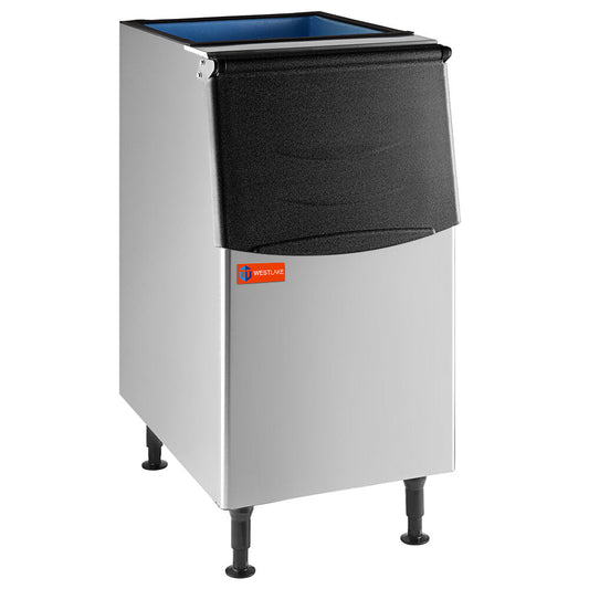 WESTLAKE Commercial Ice Storage Bin 308 lb | Stainless Steel Insulated Bin for Modular Ice Maker
