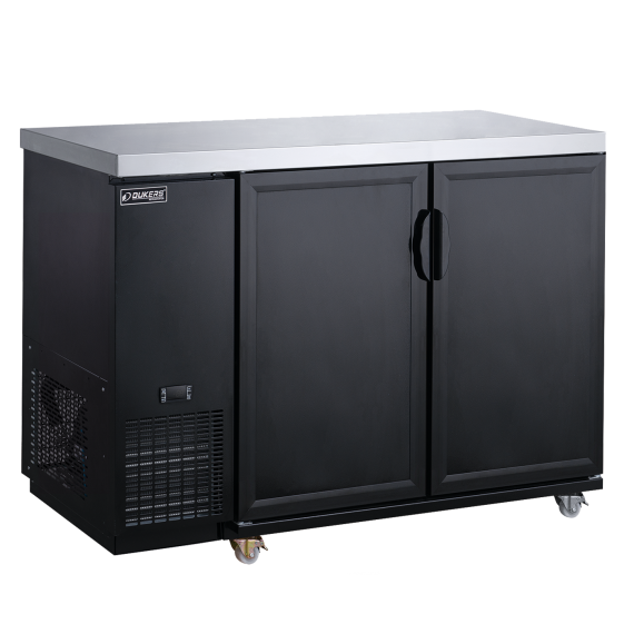 Dukers Appliance Co DBB48-M2 Refrigerated Back Bar Cabinet w/ 2 Solid Doors, 11.23 Cu Ft