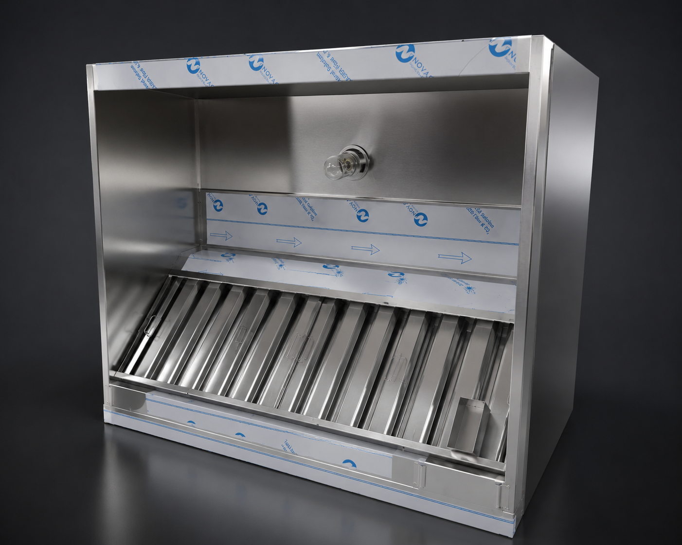 5 FT Texas Hood Fabrication commercial kitchen exhaust hood