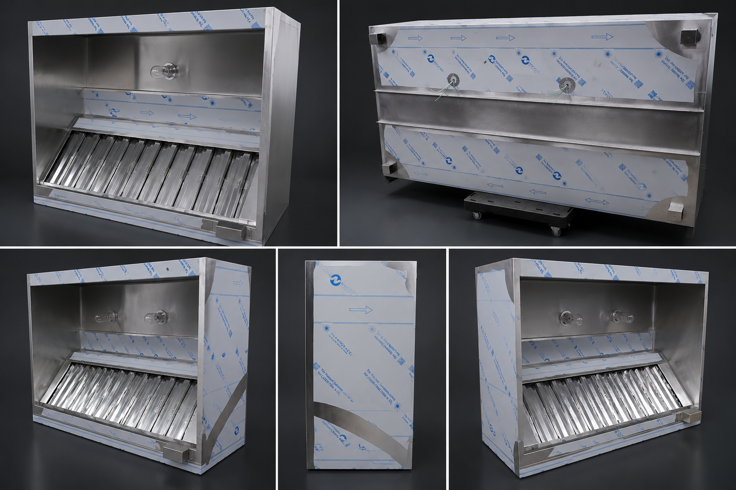 5 FT Texas Hood Fabrication commercial kitchen exhaust hood