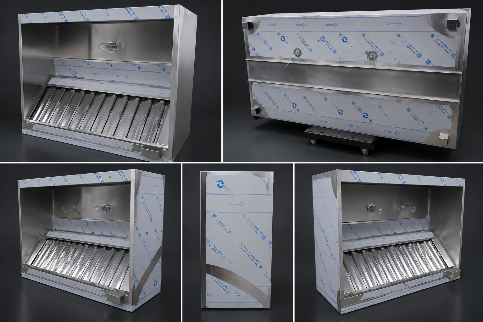 7 FT Texas Hood Fabrication commercial kitchen exhaust hood