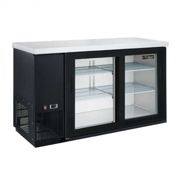 Dukers Appliance Co DBB48-S2 49" Refrigerated Back Bar Cabinet w/ 2 Glass Doors, 11.23 Cu Ft