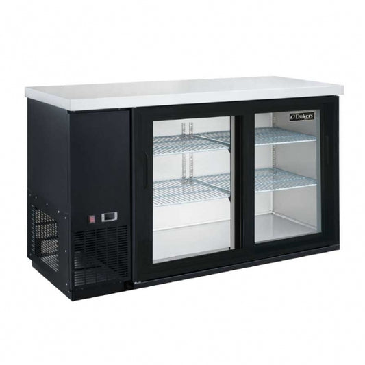 Dukers Appliance Co DBB48-S2 49" Refrigerated Back Bar Cabinet w/ 2 Glass Doors, 11.23 Cu Ft