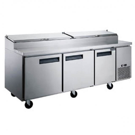 Dukers Appliance Co DPP90 90" Pizza Prep Table Refrigerated Counter