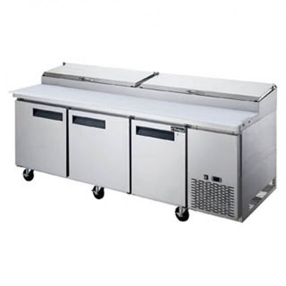 Dukers Appliance Co DPP90 90" Pizza Prep Table Refrigerated Counter