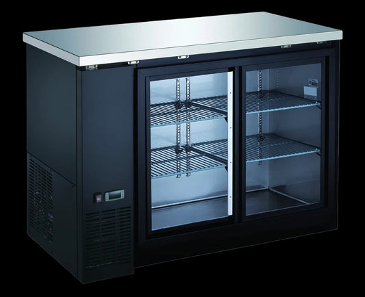 Drago DRBB48GS Sliding Glass Door Back Bar Refrigerator