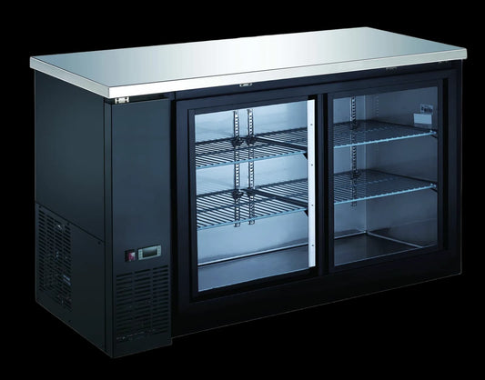 Drago DRBB60GS Sliding Glass Door Back Bar Refrigerator
