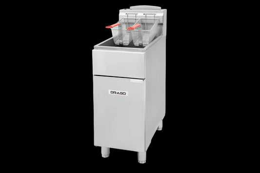 Drago DRF40-LP 40 lb Liquid Propane Floor Fryer