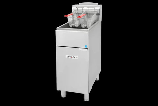 Drago DRF40-NG-ES 40 lb Natural Gas Energy Star Floor Fryer