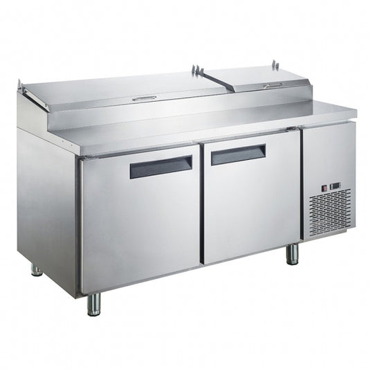 Dukers Appliance Co DPP70 70" Pizza Prep Table Refrigerated Counter