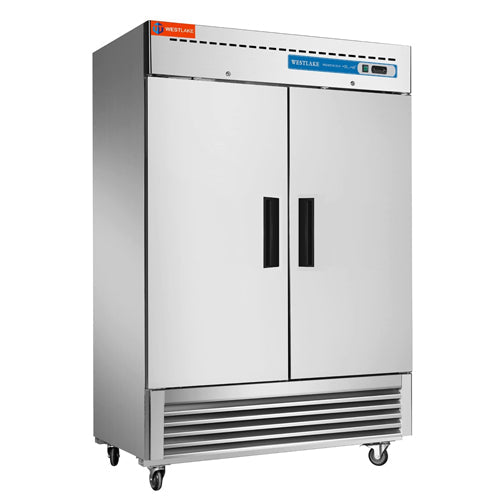 WESTLAKE Commercial Refrigerator 54" 2-Door 49 Cu.ft Stainless Steel | R290 Embraco ETL DOE Reach-In for Restaurant