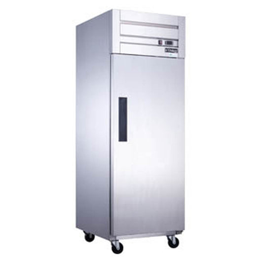 Dukers Appliance Co D28AR 28" One Section Reach-In Refrigerator w/ Solid Full Door, Top Mount, Stainless Steel, 18 cu. ft.