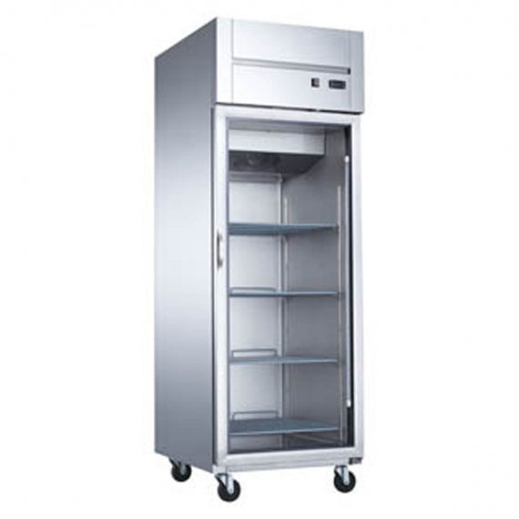 Dukers Appliance Co D28AR 28" One Section Reach-In Refrigerator w/ Solid Full Door, Top Mount, Stainless Steel, 18 cu. ft.