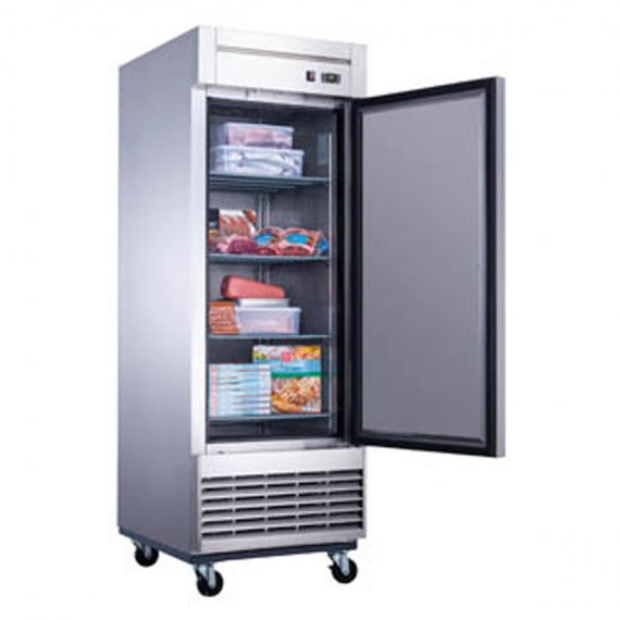 Dukers Appliance Co D28F 28" One Section Reach-In Freezer w/ Solid Door, Bottom Mount, 18 cu. ft.