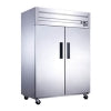 Dukers Appliance Co D55AR 55" Two Section Reach-In Refrigerator w/ 2 Solid Doors, Top Mount, Stainless Steel, 42 cu. ft.