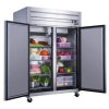 Dukers Appliance Co D55AR 55" Two Section Reach-In Refrigerator w/ 2 Solid Doors, Top Mount, Stainless Steel, 42 cu. ft.