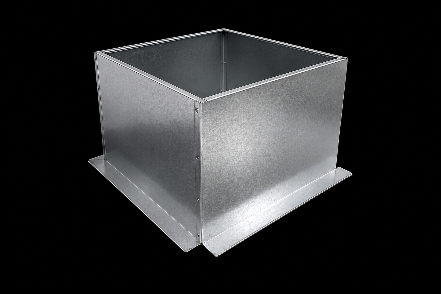 30 x 30 x 20 inch restaurant hood flat curb