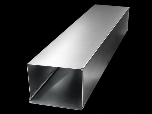 18 x 18 cold rolled steel commercial duct 10 foot length