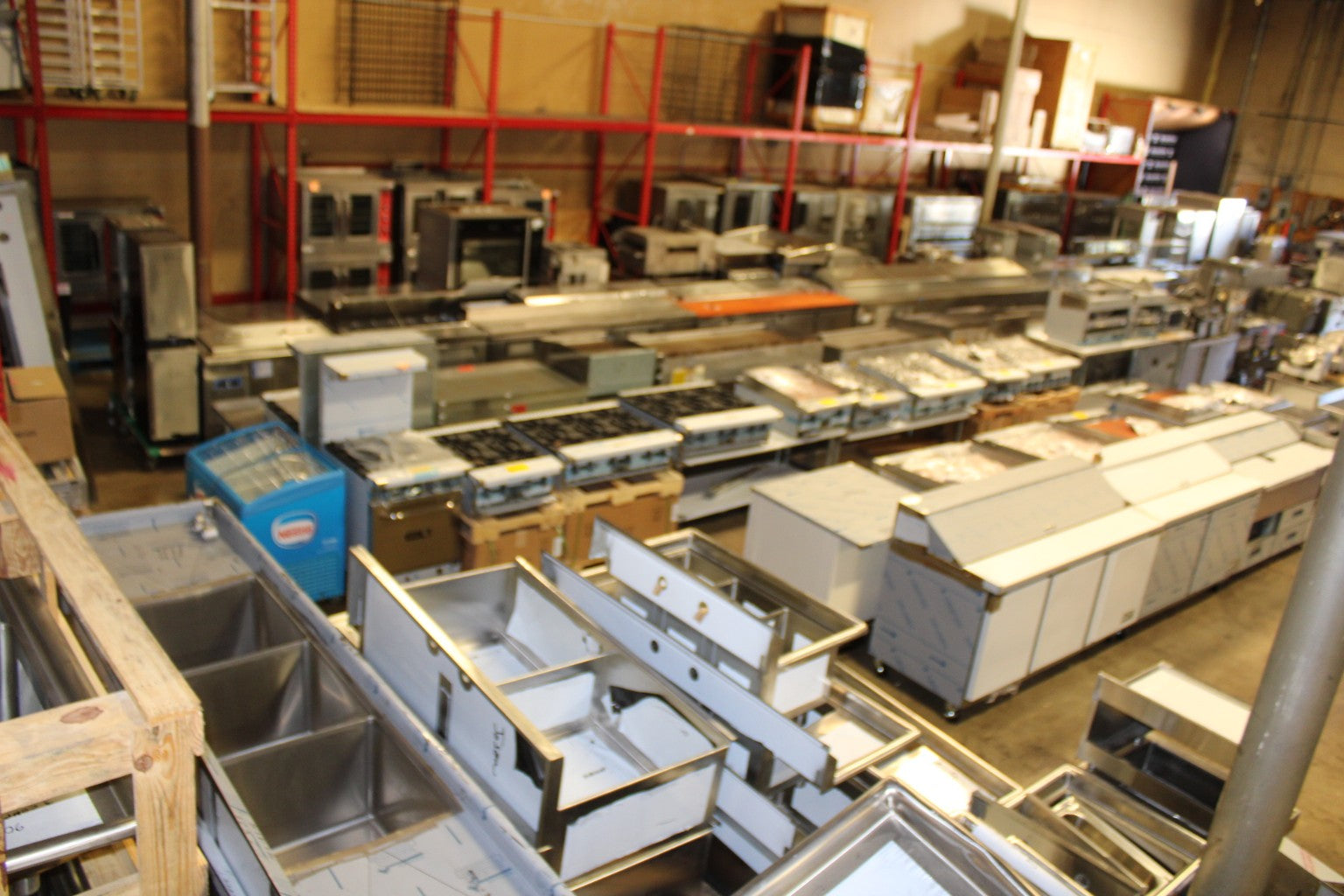 Large inventory at Web Restaurant Equipment